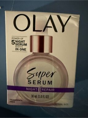 OLAY Super Serum Night Repair - Pink and Purple Accents